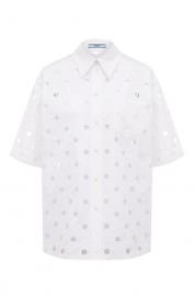 Хлопковая рубашка Prada