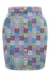 Джинсовая юбка Balmain