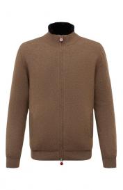 Кашемировый кардиган с подкладкой из овчины KITON