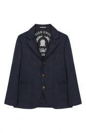 Пиджак из шерсти и льна Brunello Cucinelli