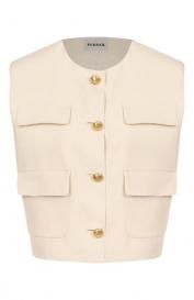 Жилет из вискозы и льна P.A.R.O.S.H.