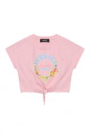 Хлопковая футболка Versace