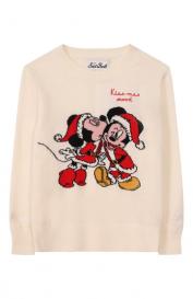 Пуловер из шерсти и вискозы MC2 Saint Barth