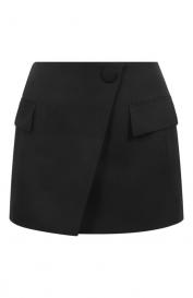 Шерстяная юбка Balmain