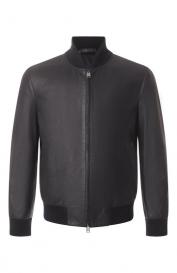 Кожаный бомбер Brioni