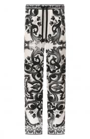 Шелковые домашние брюки Dolce&Gabbana