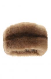 Меховая шапка из норки и соболя VICTORIA KUSENKOVA