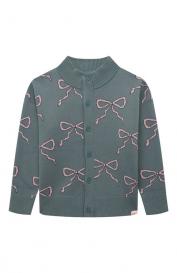 Кардиган из хлопка и шерсти TINYCOTTONS