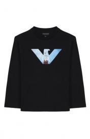 Хлопковый лонгслив Emporio Armani