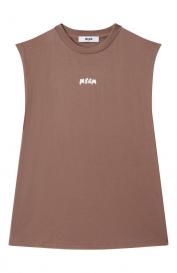 Хлопковая майка MSGM Kids