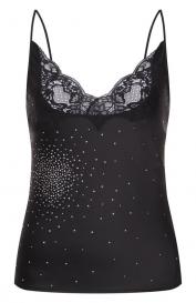 Атласный топ с отделкой стразами Giuseppe di Morabito