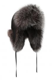 Шапка-ушанка Саша с отделкой из лисы FurLand