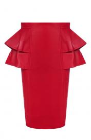 Кожаная юбка Valentino