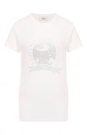 Хлопковая футболка Saint Laurent