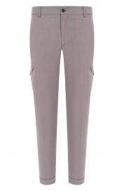 Брюки-карго из шерсти и шелка Berwich