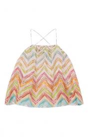 Топ из хлопка и шелка Missoni
