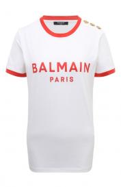 Хлопковая футболка Balmain