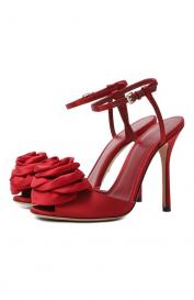 Текстильные босоножки Giambattista Valli