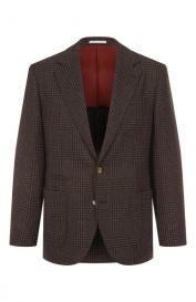 Пиджак из шерсти и шелка Brunello Cucinelli