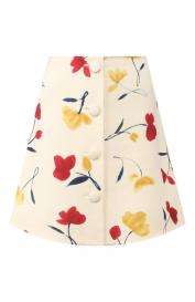 Шерстяная юбка Oscar de la Renta