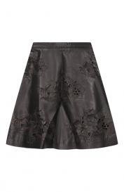 Кожаная юбка Rochas