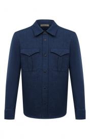Куртка-рубашка изо льна и шерсти FIORONI
