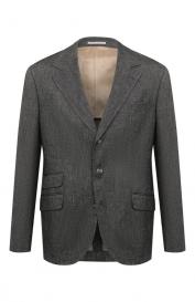 Пиджак изо льна и хлопка Brunello Cucinelli