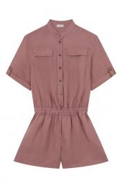 Комбинезон изо льна и хлопка Brunello Cucinelli