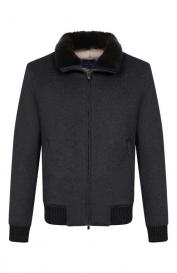 Бомбер с воротником из бобра ANDREA CAMPAGNA