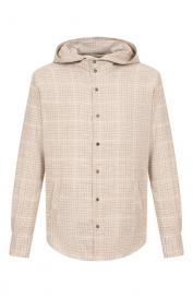 Рубашка из шерсти и шелка KITON