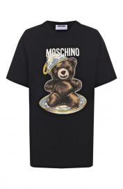 Хлопковая футболка Moschino