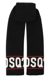 Шарф из шерсти и хлопка DSquared2