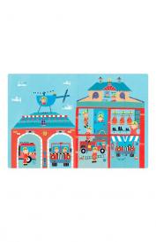 Пазл Пожарная станция в металлической коробке APLI kids