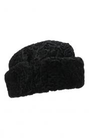 Пилотка с отворотом из каракульчи FurLand