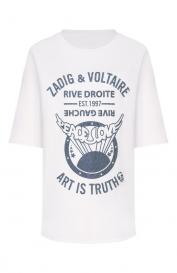 Хлопковая футболка Zadig and Voltaire