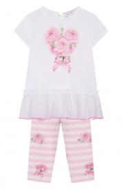 Комплект из футболки и легинсов Monnalisa