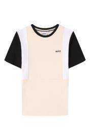 Хлопковая футболка BOSS