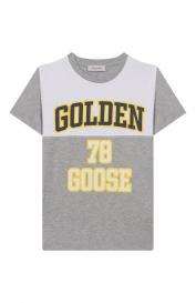 Хлопковая футболка GOLDEN GOOSE DELUXE BRAND