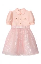 Хлопковое платье ELIE SAAB JUNIOR