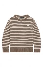 Хлопковый пуловер Emporio Armani