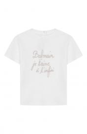 Хлопковая футболка Balmain