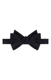 Галстук-бабочка из хлопка и шелка Brunello Cucinelli