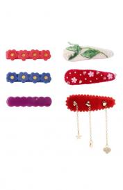 Комплект из шести заколок Pink Olivka