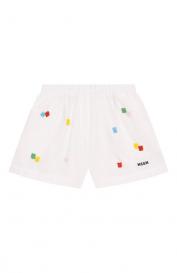 Хлопковые шорты MSGM Kids