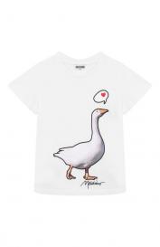 Хлопковая футболка Moschino