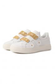 Кожаные кеды Moschino