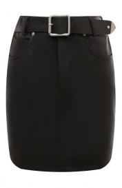 Кожаная юбка Pinko
