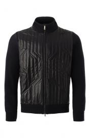 Кашемировый кардиган с кожаной отделкой Zilli