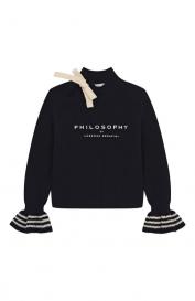 Свитер из шерсти и хлопка Philosophy Di Lorenzo Serafini Kids