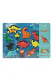 Пазл двусторонний Динозавры 16 деталей Crocodile Creek